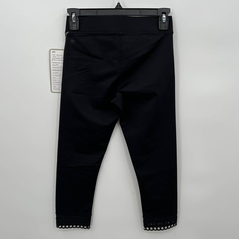 Z by Zella Women's Cross The Line Laser Crop Leggings in Black Size Small - Picture 2 of 3
